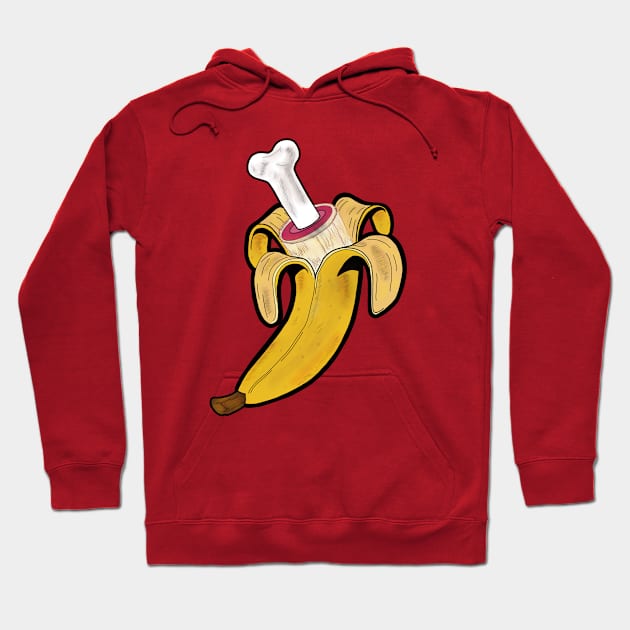 Die zwei Gesichter der Banane Hoodie by CottonKiosk41